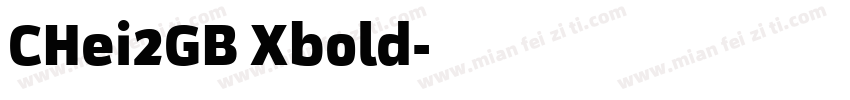 CHei2GB Xbold字体转换